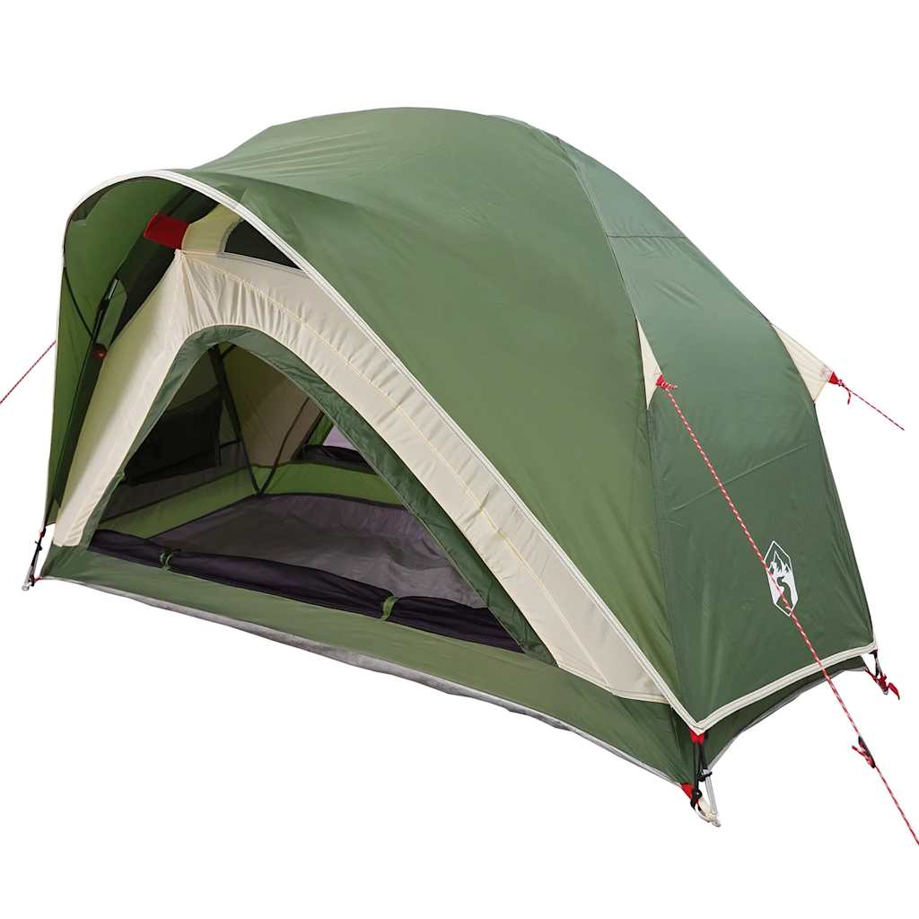 vidaXL Campingzelt 1 Person Grün Wasserfest