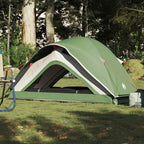 vidaXL Campingzelt 1 Person Grün Wasserfest