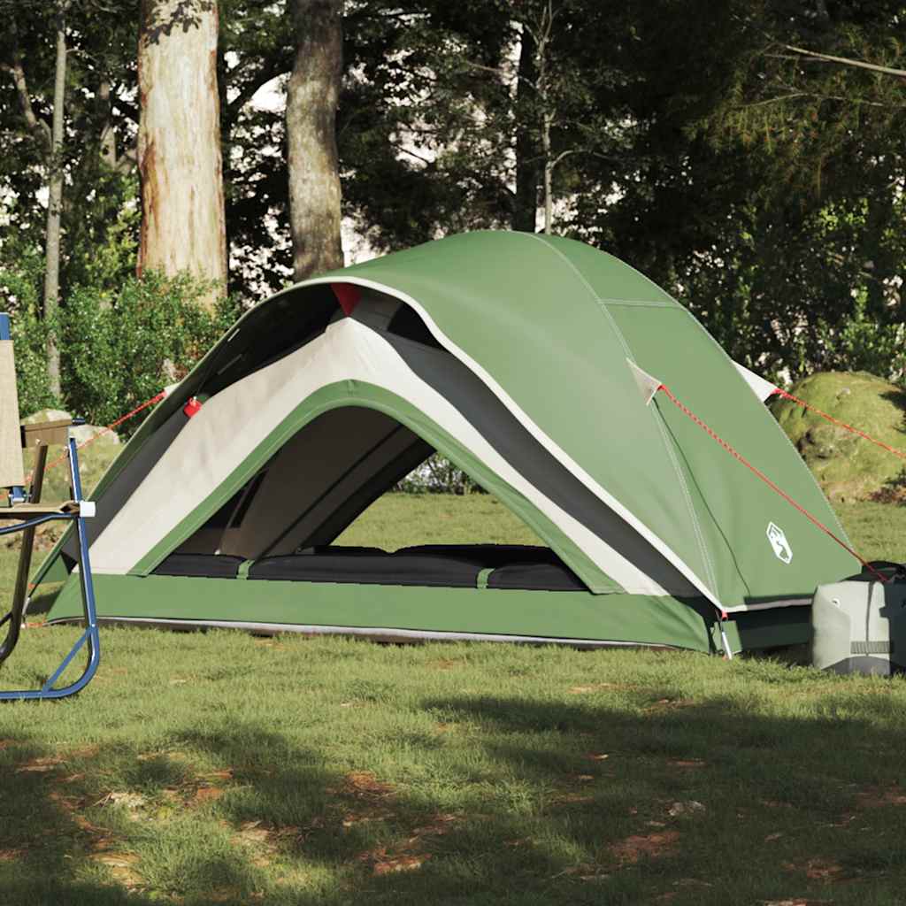 vidaXL Campingzelt 1 Person Grün Wasserfest