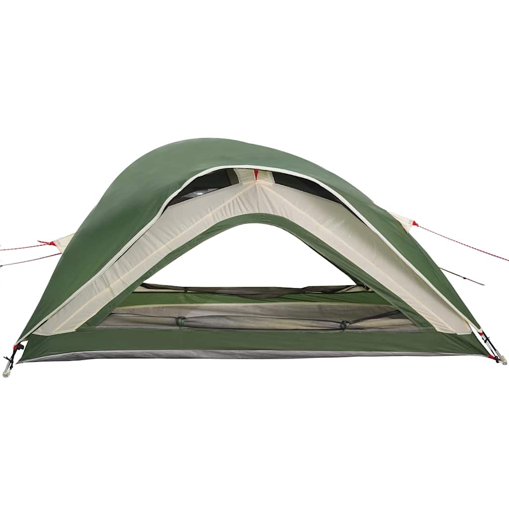 vidaXL Campingzelt 1 Person Grün Wasserfest