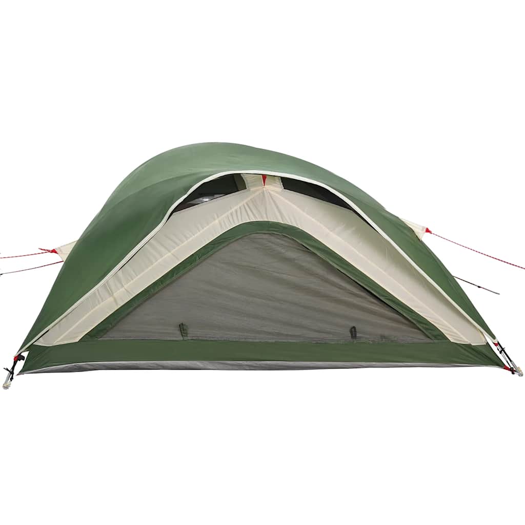 vidaXL Campingzelt 1 Person Grün Wasserfest