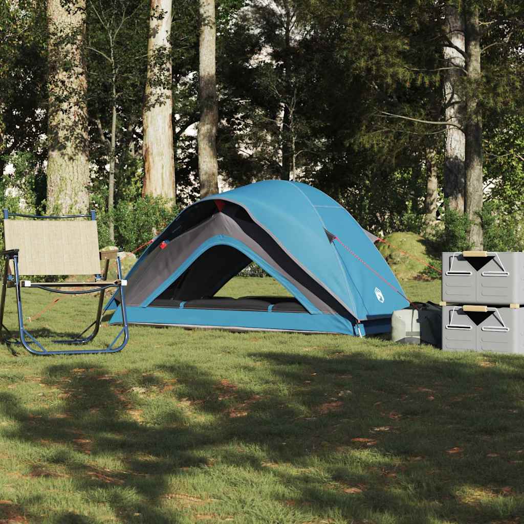 vidaXL Campingzelt 1 Person Grün Wasserfest