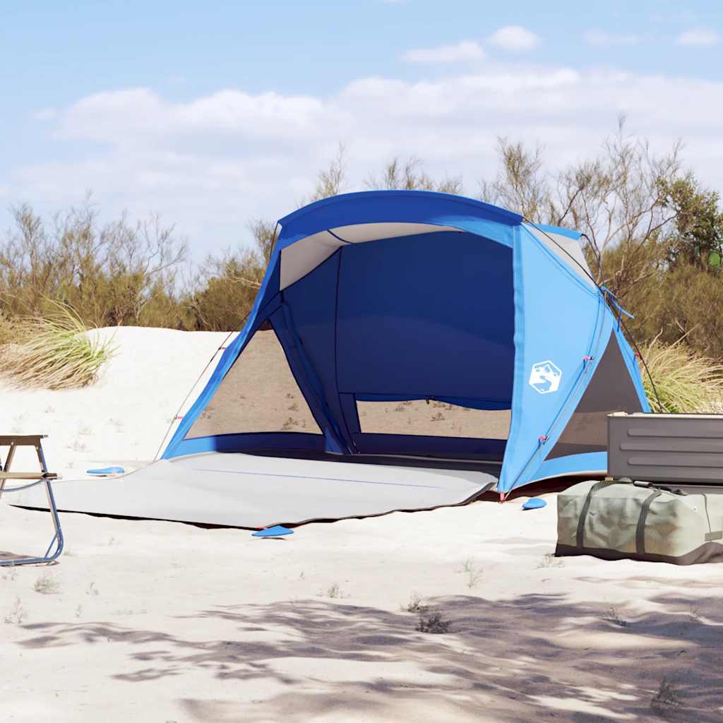 vidaXL Strandzelt 2 Personen Azurblau Wasserdicht