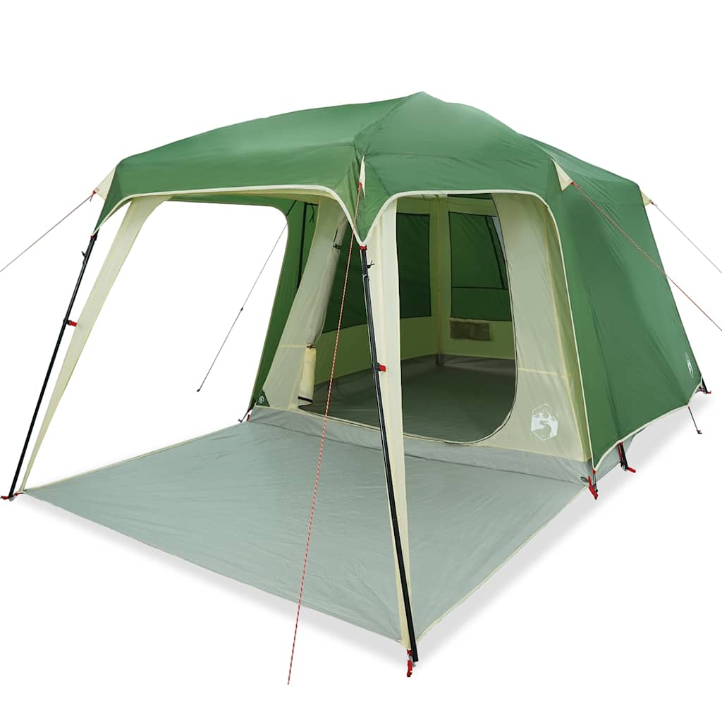 vidaXL Campingzelt mit Vorzelt 5 Personen Grün Wasserdicht