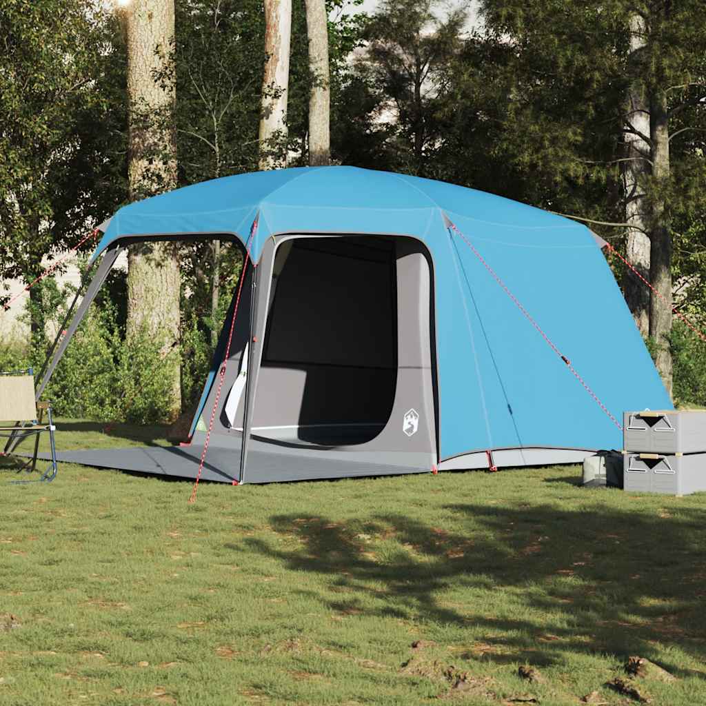 vidaXL Campingzelt mit Vorzelt 5 Personen Grün Wasserdicht