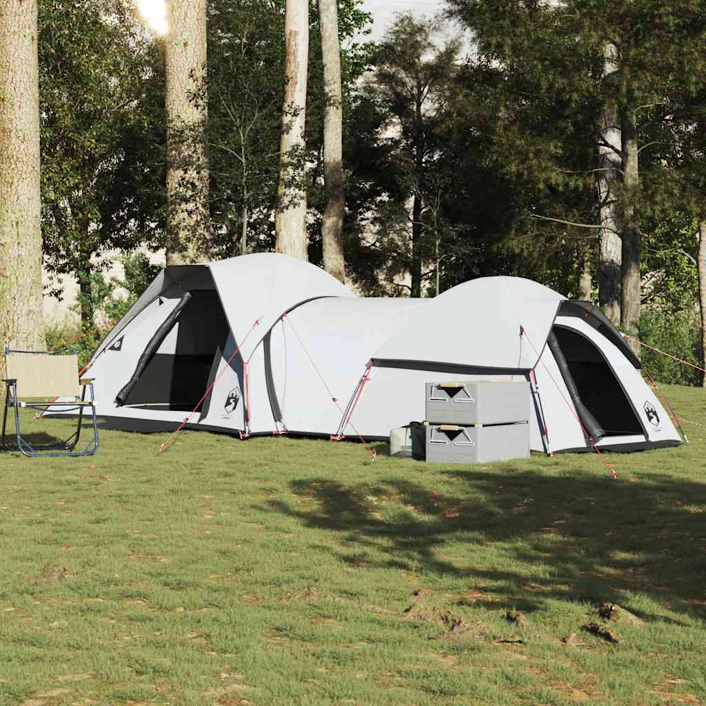 vidaXL Campingzelt 5 Personen Weiß Verdunkelungsstoff Wasserdicht