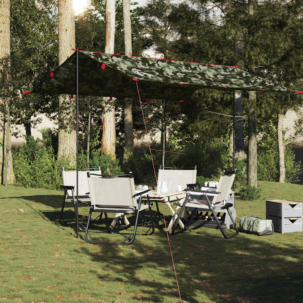 vidaXL Tarp Tarnmuster 306x306 cm Wasserdicht