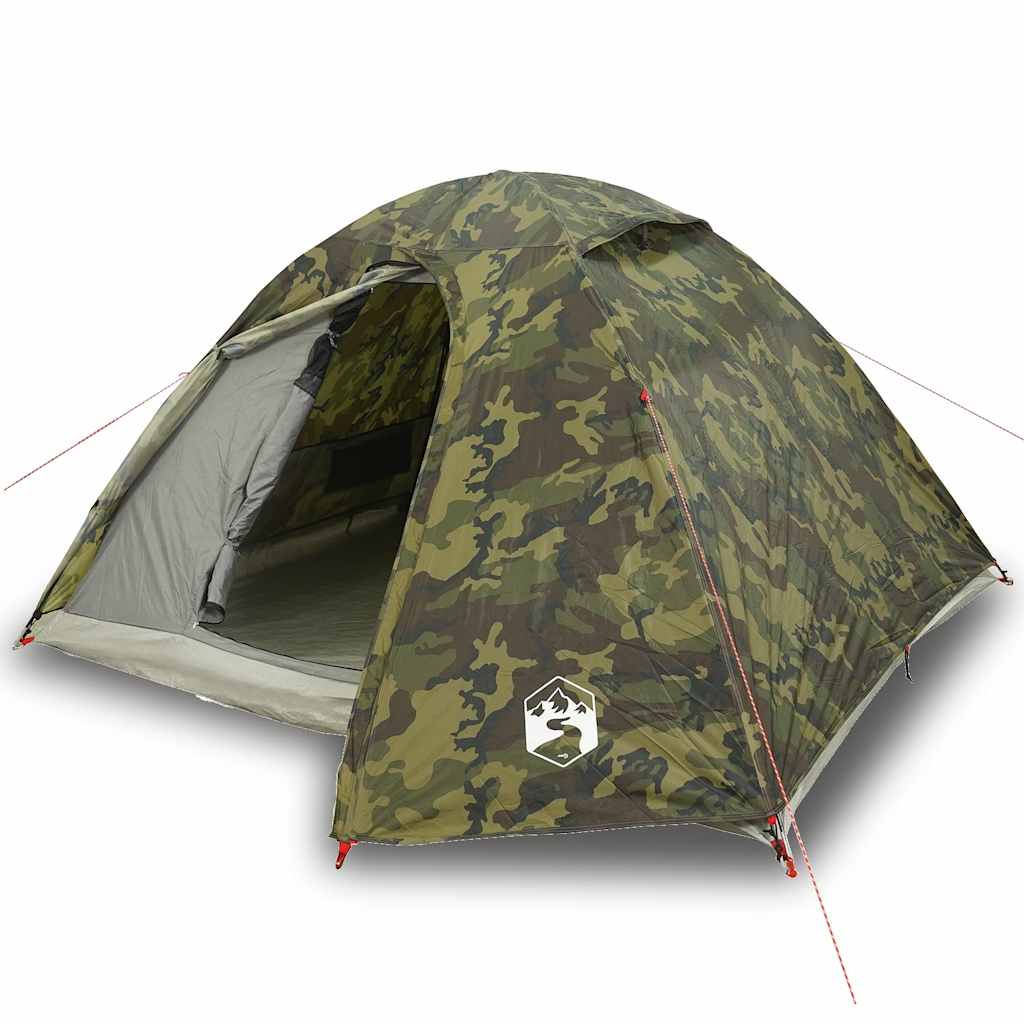 vidaXL Kuppel-Campingzelt 3 Personen Tarnmuster Wasserdicht
