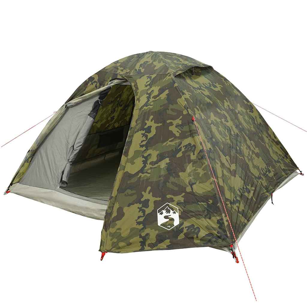 vidaXL Kuppelzelt 4 Personen Camouflage Wasserdicht