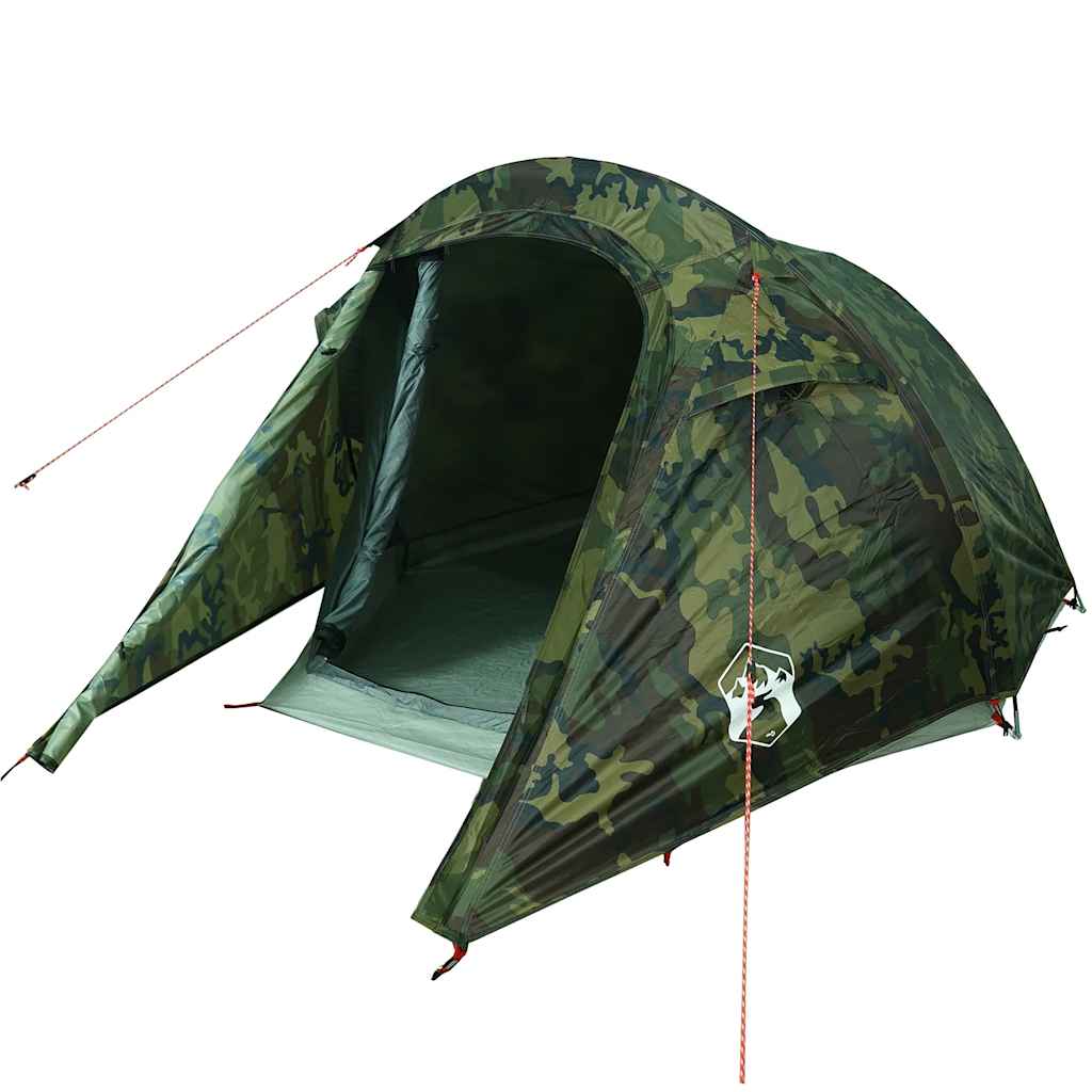vidaXL Tunnelzelt 3 Personen Camouflage Wasserdicht