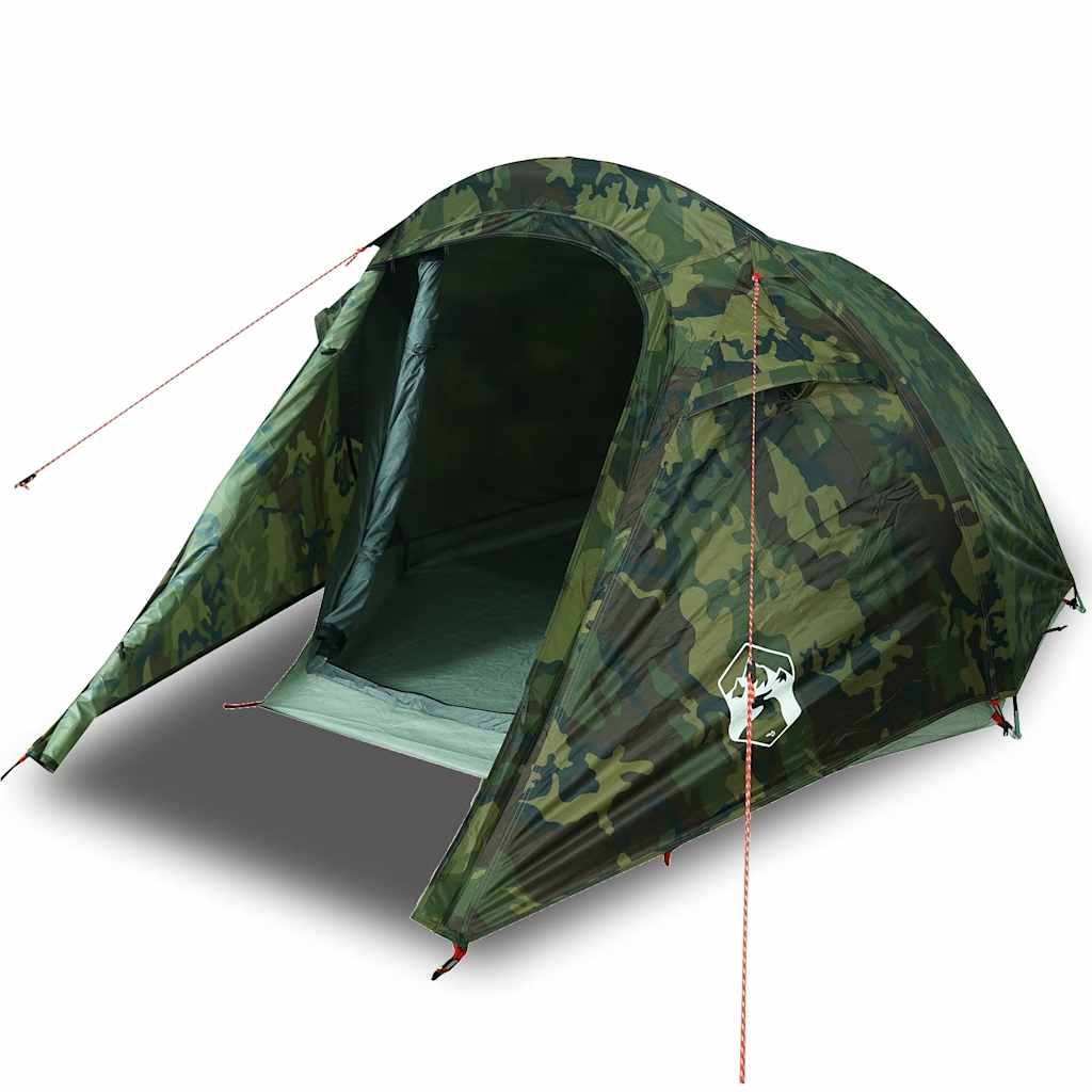 vidaXL Tunnelzelt 2 Personen Camouflage Wasserdicht