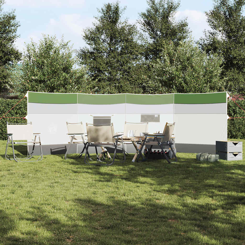 vidaXL Camping-Windschutz Grün 510x153 cm Wasserdicht