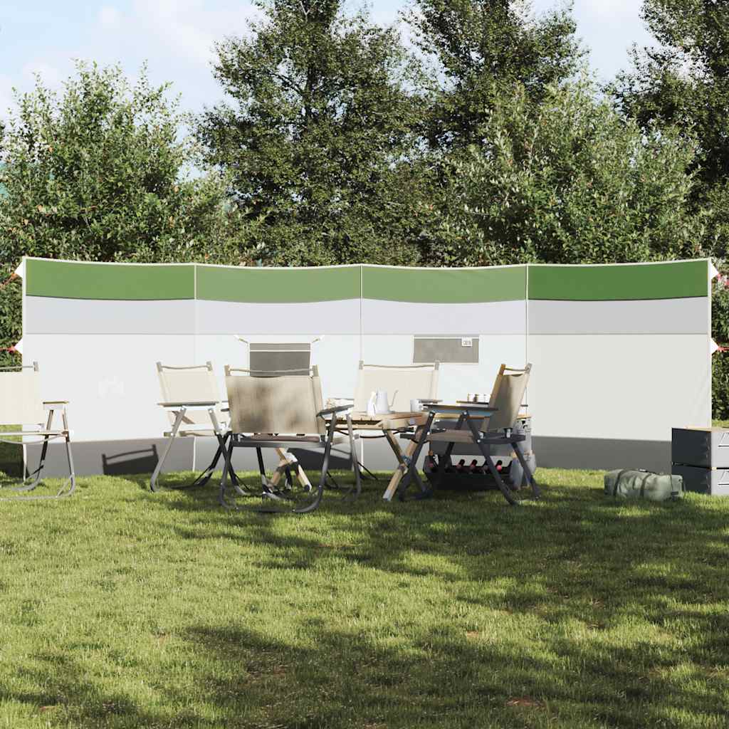 vidaXL Camping-Windschutz Grün 510x153 cm Wasserdicht