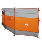 vidaXL Camping-Windschutz Grau und Orange 510x153 cm Wasserdicht