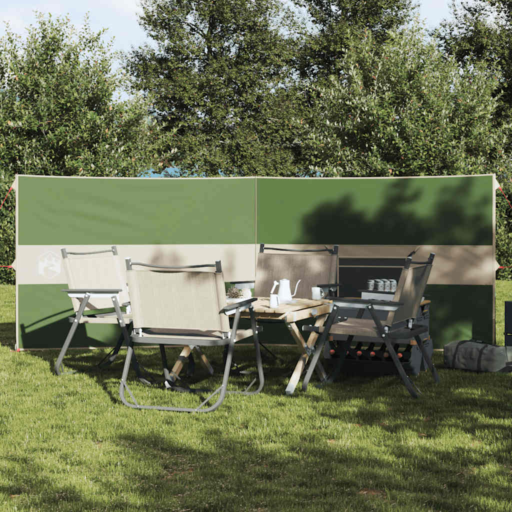 vidaXL Camping-Windschutz Grün 510x153 cm Wasserdicht