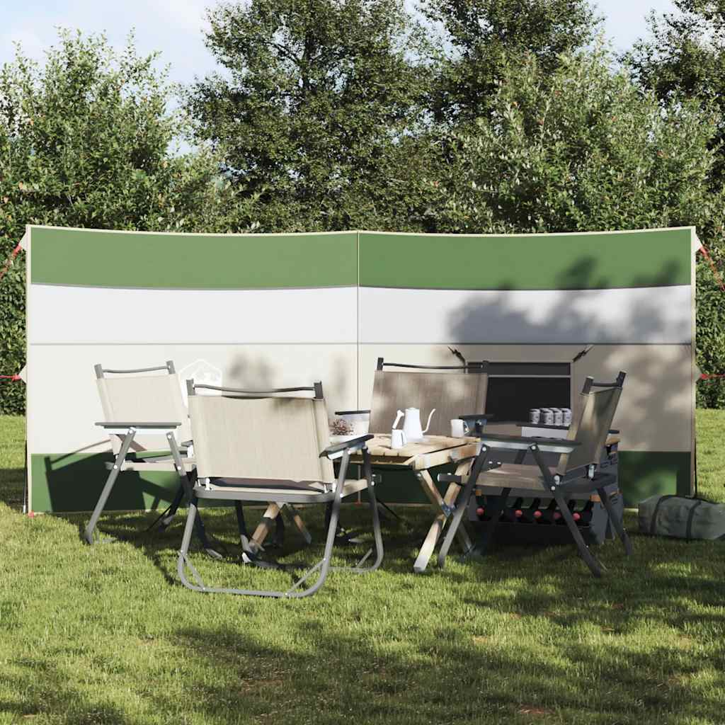 vidaXL Camping-Windschutz Grün 510x153 cm Wasserdicht