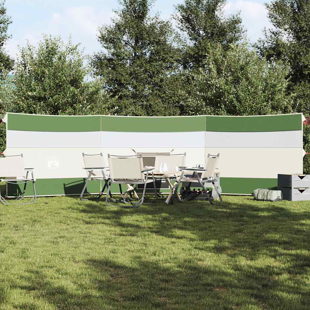 vidaXL Camping-Windschutz Grün 510x153 cm Wasserdicht