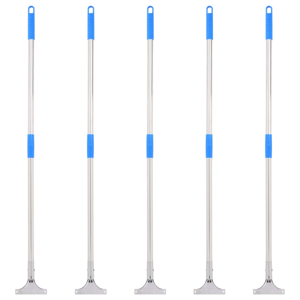 vidaXL Bodenabzieher-Stiele 5 Stk. 119,5 cm Stahl und Kunststoff