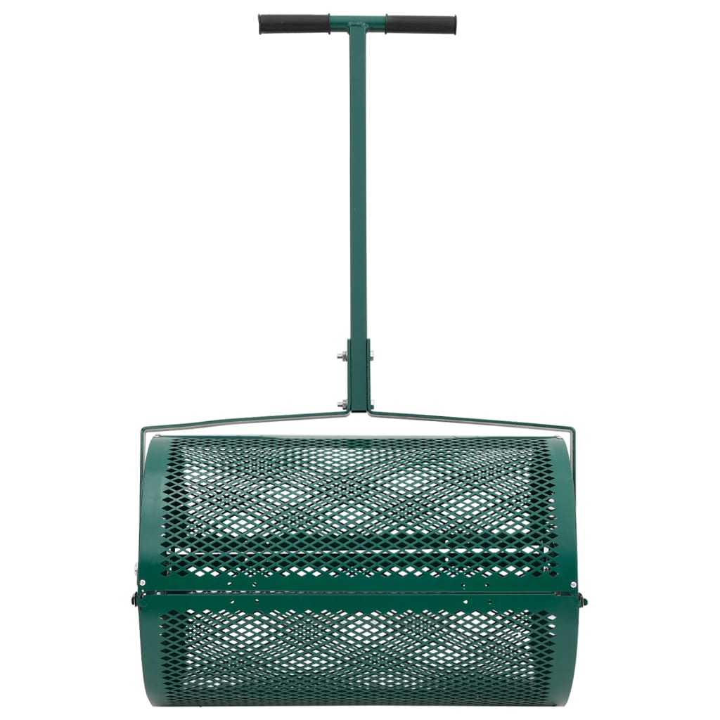 vidaXL Kompost-Streuer 75L Grün Ø40x60 cm Stahl