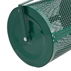 vidaXL Kompost-Streuer 75L Grün Ø40x60 cm Stahl