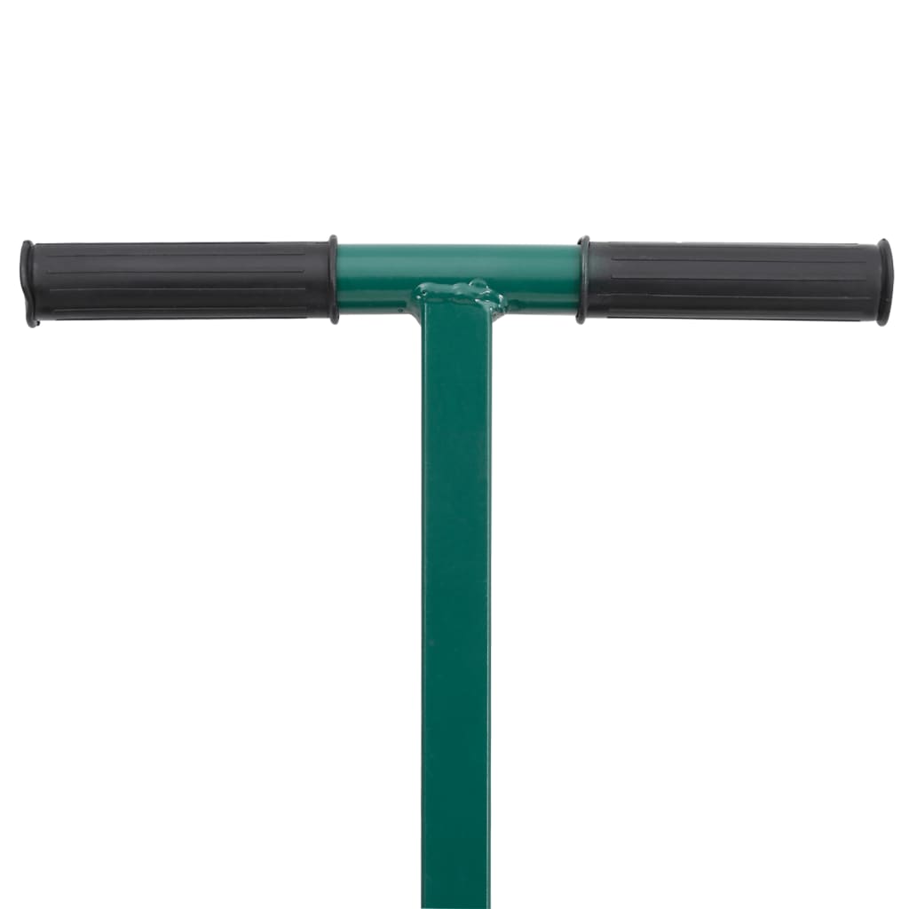 vidaXL Kompost-Streuer 75L Grün Ø40x60 cm Stahl