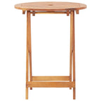vidaXL 3-tlg. Bistro-Set Blattmuster Stoff und Massivholz