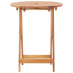 vidaXL 3-tlg. Bistro-Set Blau und Weiß Stoff und Massivholz