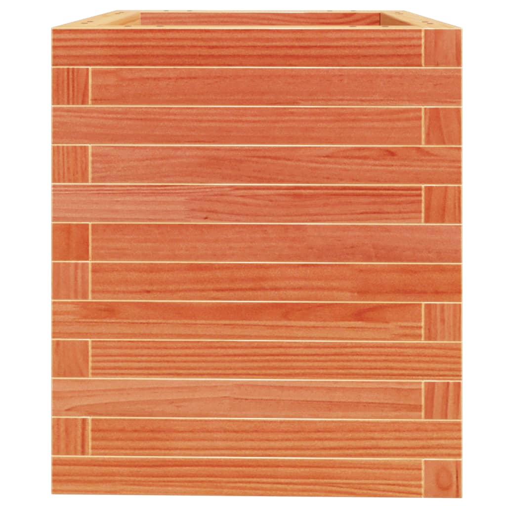 vidaXL Pflanzkübel Wachsbraun 40x40x46 cm Massivholz Kiefer
