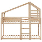 vidaXL Etagenbett ohne Matratze 90x200 cm Massivholz Kiefer