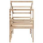 vidaXL Hochbett mit Dach 80x200 cm Massivholz Kiefer