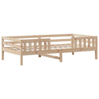 vidaXL Massivholzbett mit Dach 100x200 cm Kiefer