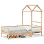 vidaXL Tagesbett mit Dach 80x200 cm Massivholz Kiefer