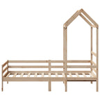 vidaXL Tagesbett mit Dach 80x200 cm Massivholz Kiefer