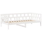 vidaXL Tagesbett Set mit Dach Weiß 80x200 cm Massivholz Kiefer