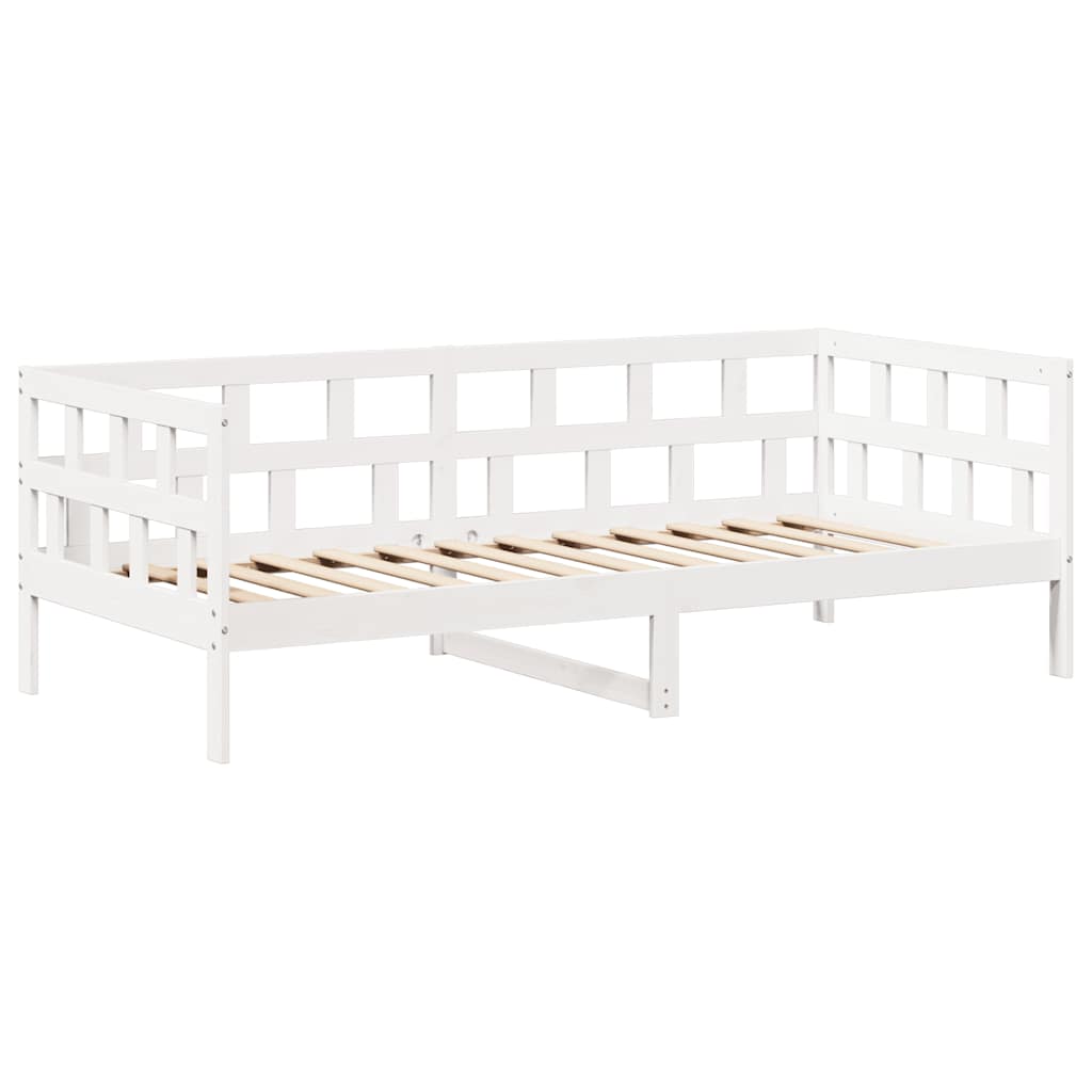 vidaXL Tagesbett Set mit Dach Weiß 80x200 cm Massivholz Kiefer