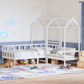 vidaXL Tagesbett Set mit Dach Weiß 80x200 cm Massivholz Kiefer