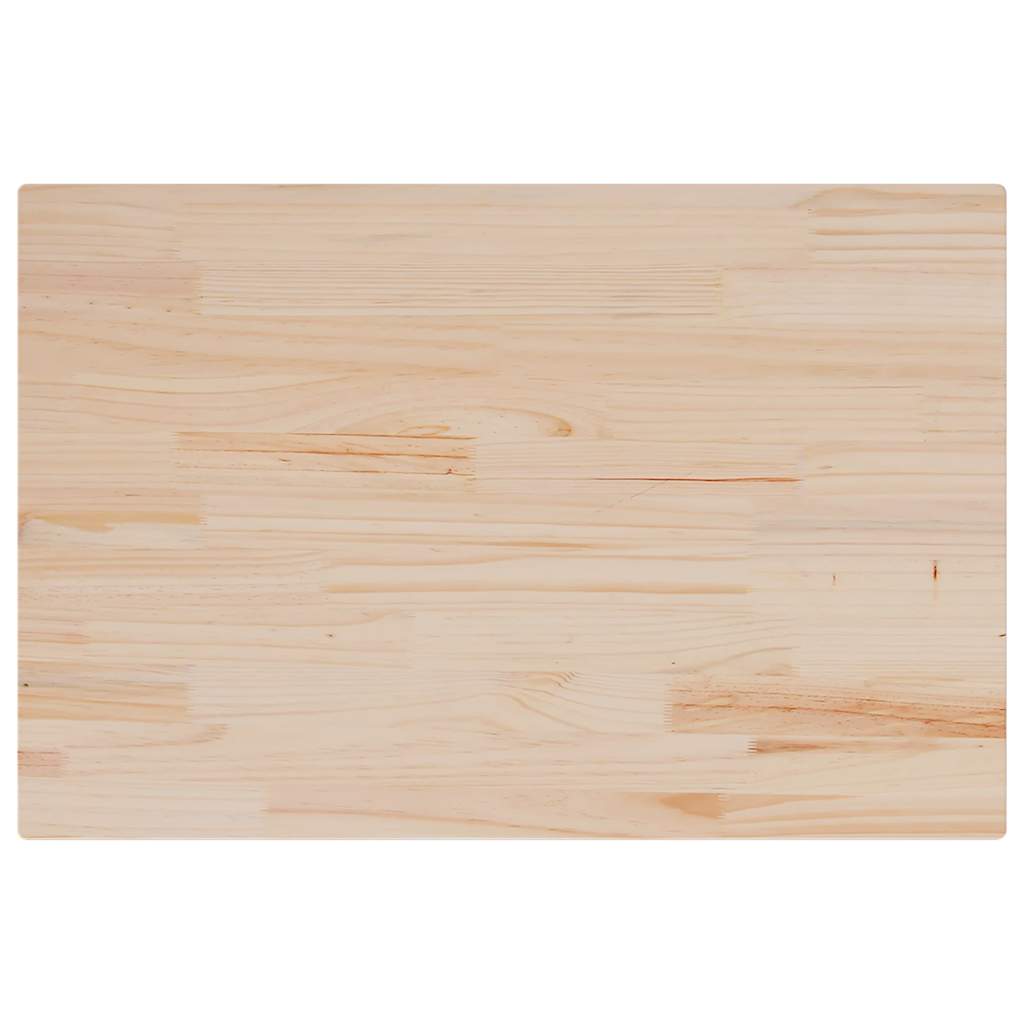 vidaXL Tischplatte 80x50x1,7 cm Rechteckig Massivholz Kiefer