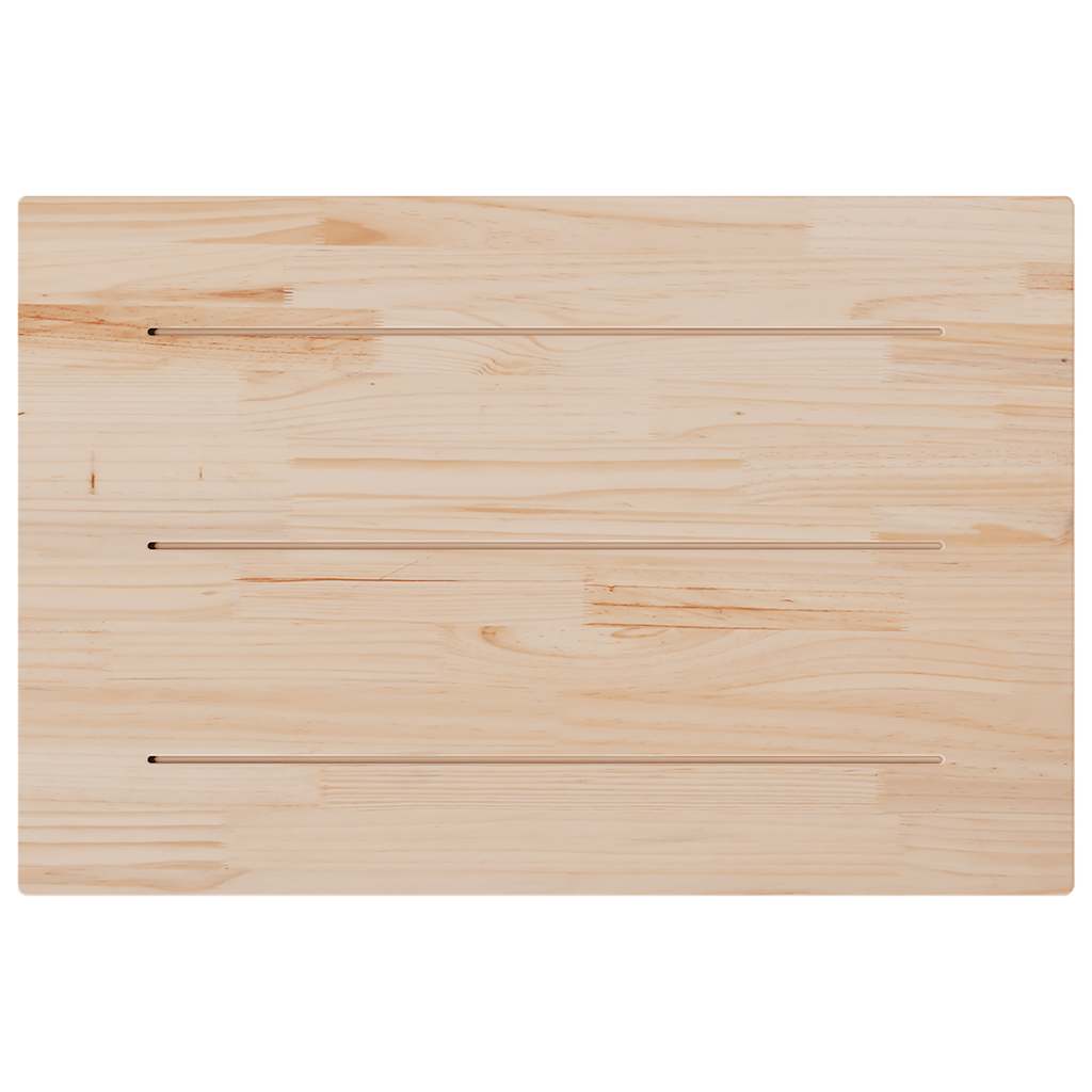 vidaXL Tischplatte 80x50x1,7 cm Rechteckig Massivholz Kiefer