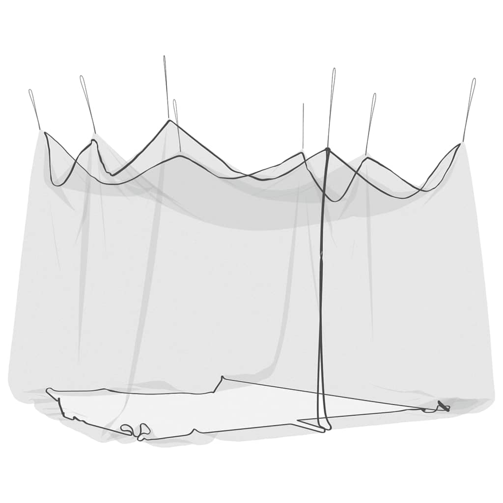 vidaXL Moskitonetz für den Außenbereich, 220 Maschen, Schwarz, 300 x 300 x 250 cm