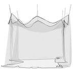vidaXL Moskitonetz für den Außenbereich, 220 Maschen, Schwarz, 300 x 300 x 250 cm