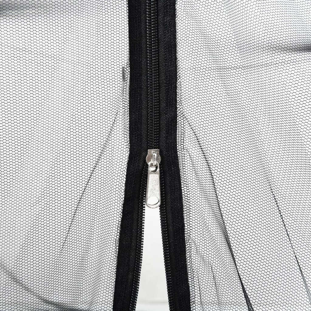 vidaXL Moskitonetz für Sonnenschirm 220 Mesh Schwarz Φ300x230 cm