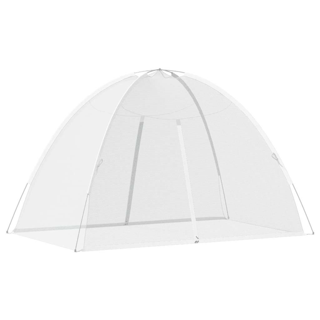 vidaXL Moskito-Netzzelt Mongolisch 220 Mesh Weiß 200x120x130 cm