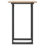 vidaXL Esstisch O-Gestell 50x50x75 cm Massivholz Kiefer und Stahl