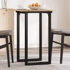 vidaXL Esstisch O-Gestell 50x50x75 cm Massivholz Kiefer und Stahl