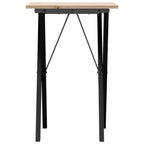 vidaXL Esstisch X-Gestell 50x50x75 cm Massivholz Kiefer und Stahl