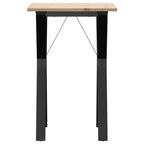 vidaXL Esstisch Y-Gestell 50x50x75 cm Massivholz Kiefer und Stahl