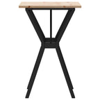 vidaXL Esstisch Y-Gestell 50x50x75 cm Massivholz Kiefer und Stahl