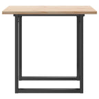 vidaXL Esstisch O-Gestell 90x90x75,5 Massivholz Kiefer und Stahl