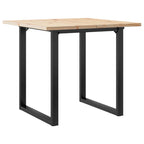 vidaXL Esstisch O-Gestell 90x90x75,5 Massivholz Kiefer und Stahl