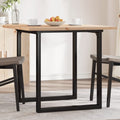 vidaXL Esstisch O-Gestell 90x90x75,5 Massivholz Kiefer und Stahl